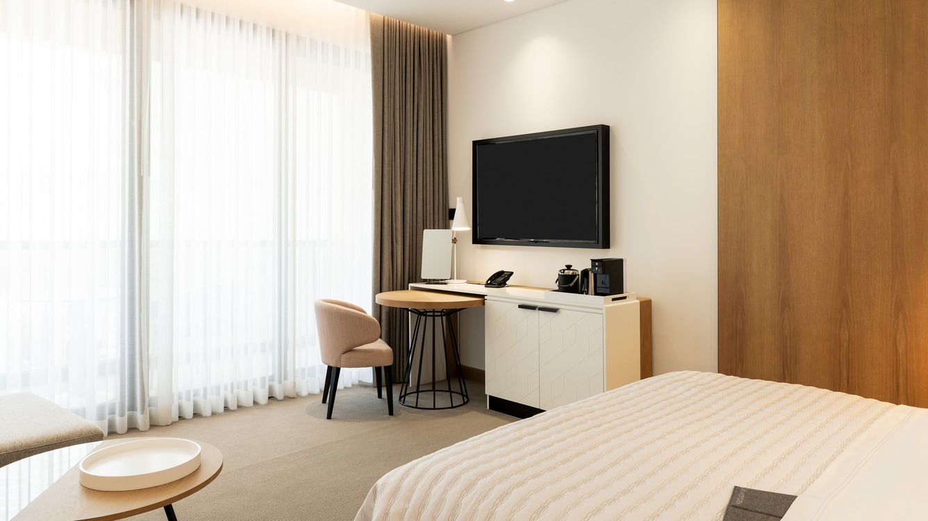 Royal Club Tower Room, Club lounge access, Guest room, 1 King or 2 Twin, JBR view, Balcony