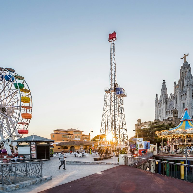 Tibidabo Panoramic Area: Entry + Cuca de Llum & TibiBus Access