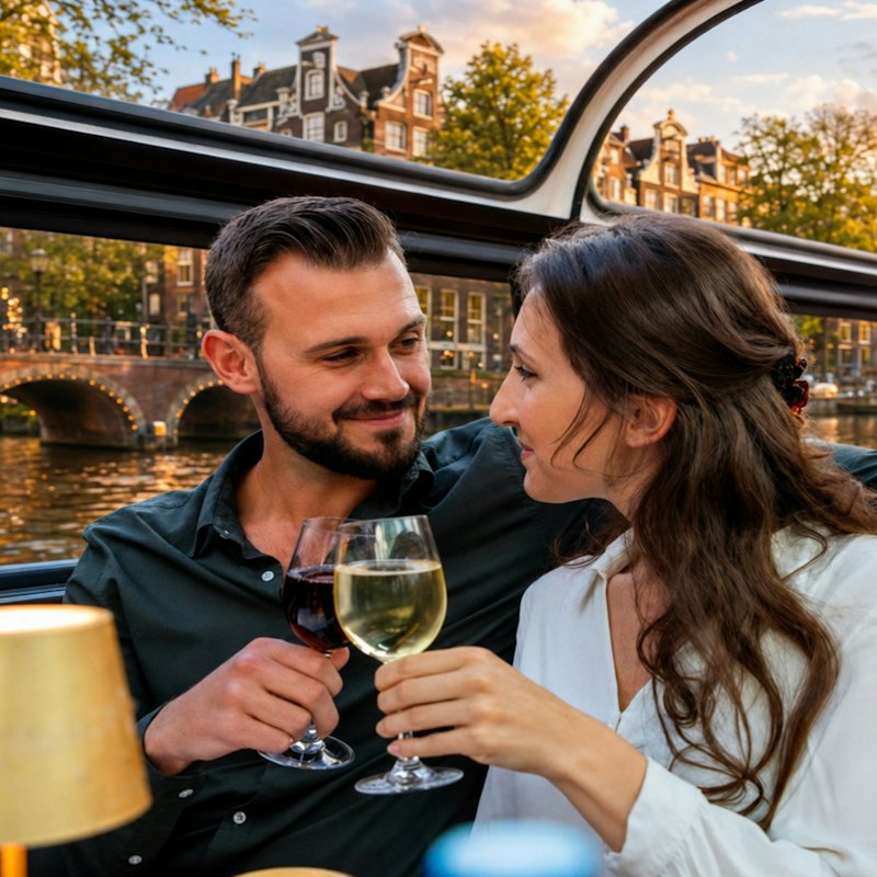 Amsterdam: Luxury Cruise with Cheese & Wine