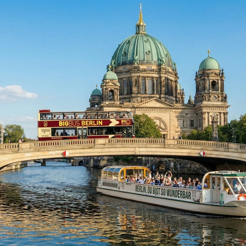 Big Bus Berlin: 24-Hr Hop-on Hop-off Bus + River Cruise